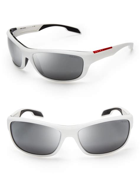 Prada white sunglasses men